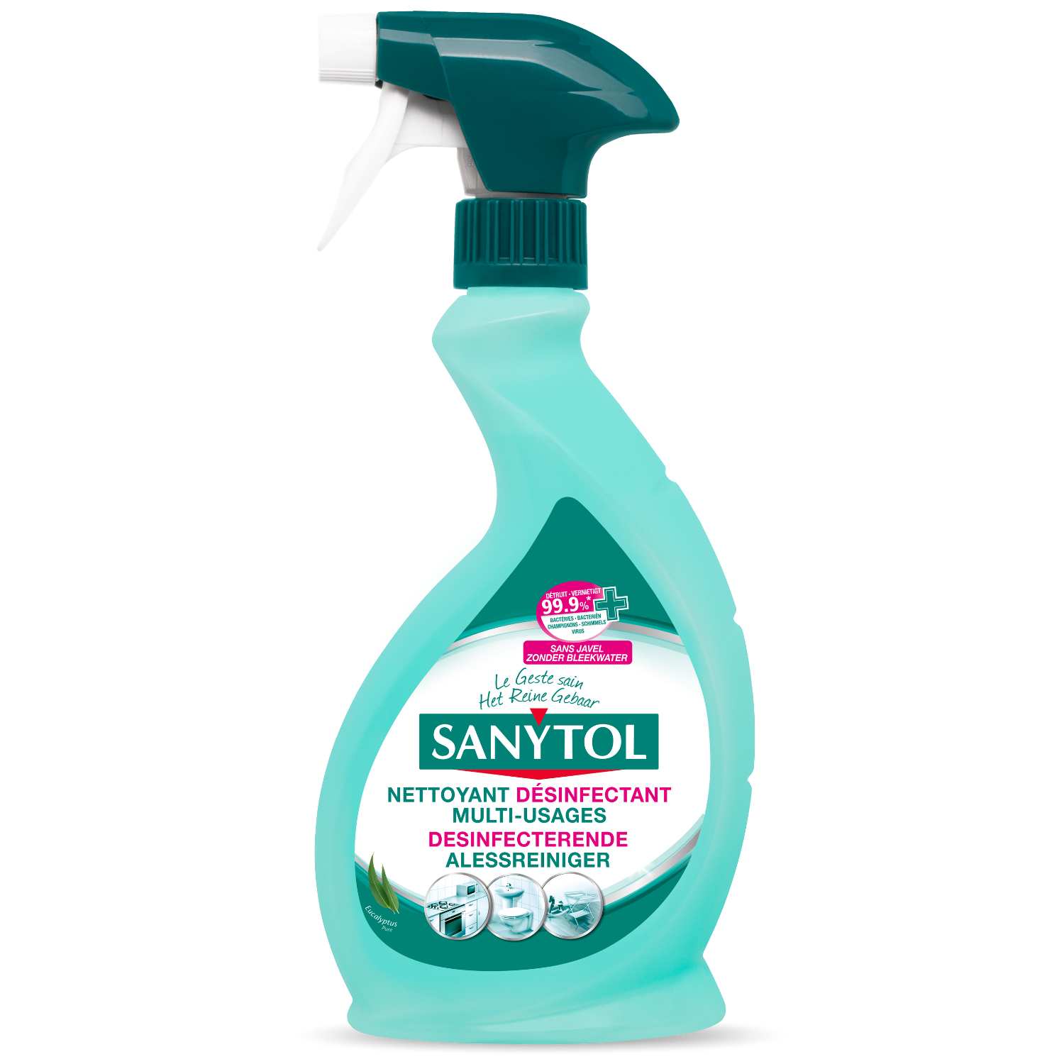 Nettoyant désinfectant multi usages parfum pamplemousse, Sanytol (500 ml)