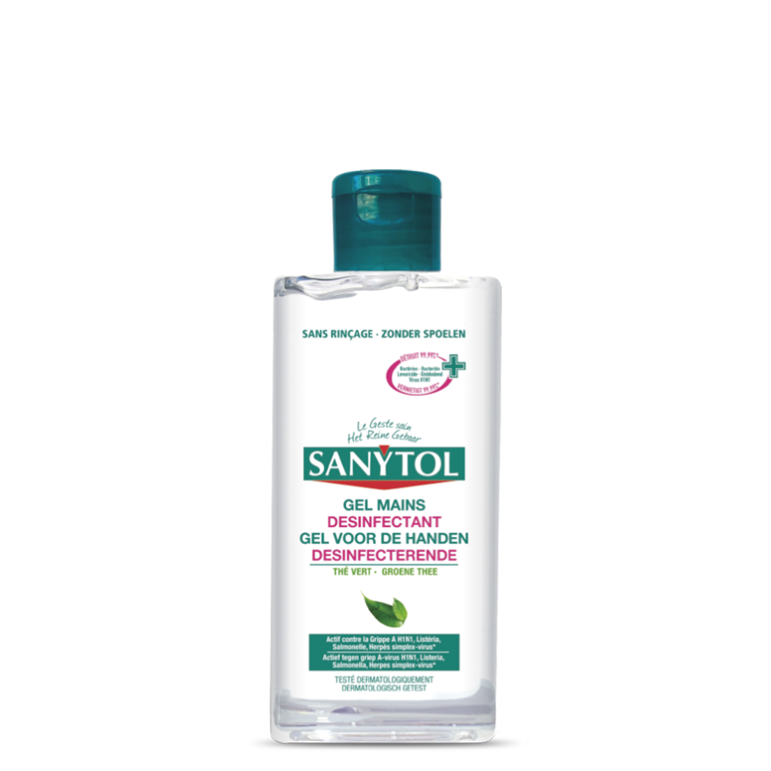 Sanytol Gel Mains Désinfectant Thé Vert 75ml