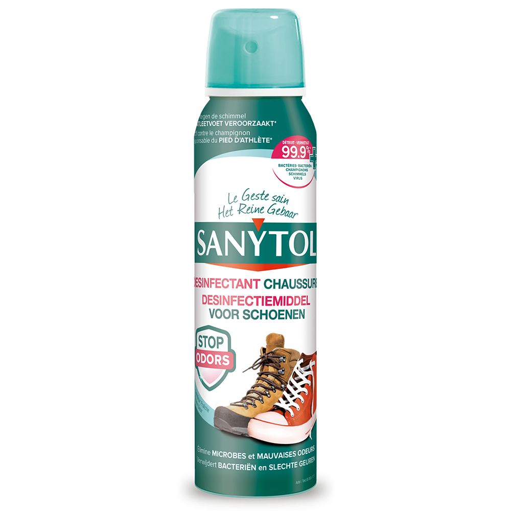 4131631505 SANYTOL SHOES SPRAY 150ML BE 01 2026 3D (web) 1